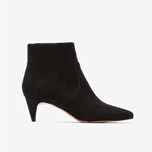 🛍️ NWT Express Black Suede Kitten Heel Booties